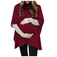 Load image into Gallery viewer, Maternity High Collar Sweatshirt