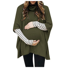 Load image into Gallery viewer, Maternity High Collar Sweatshirt
