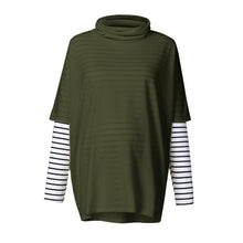 Load image into Gallery viewer, Maternity High Collar Sweatshirt