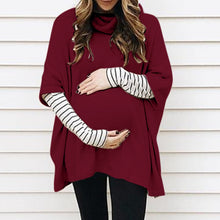 Load image into Gallery viewer, Maternity High Collar Sweatshirt
