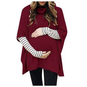 Maternity High Collar Sweatshirt