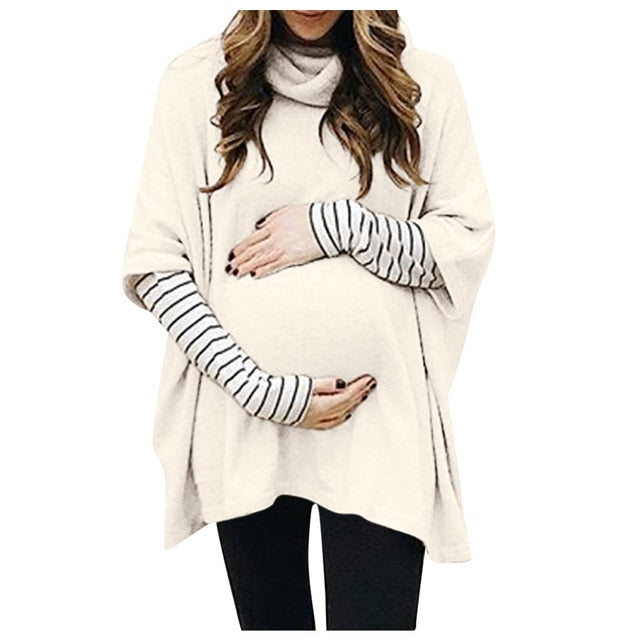 Maternity High Collar Sweatshirt