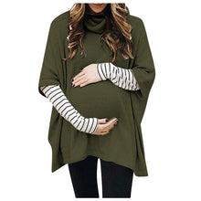 Load image into Gallery viewer, Maternity High Collar Sweatshirt
