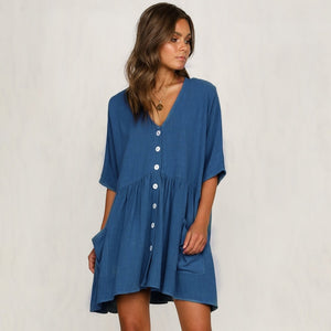 Short Sleeve Oversize Maternity Dress