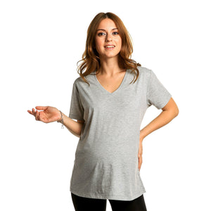 Maternity Casual V-Neck T-Shirt