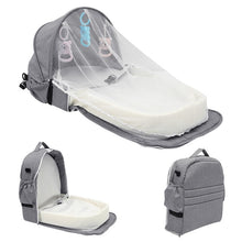 Load image into Gallery viewer, Baby Travel Bed with Mosquito Net
