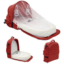 Load image into Gallery viewer, Baby Travel Bed with Mosquito Net
