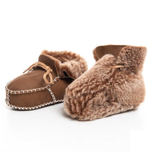 Load image into Gallery viewer, Genuine Leather Baby Booties
