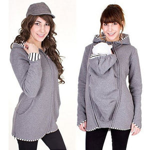 Maternity Coat with Baby Holder